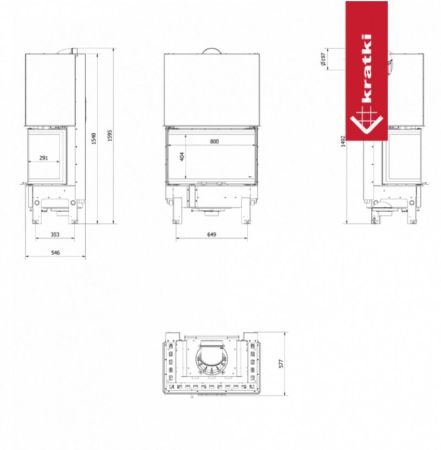 фото Каминная топка Kratki PRO REGNOR