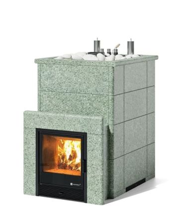 фото Печь для бани Easysteam Домна 45 К в полноценном кожухе