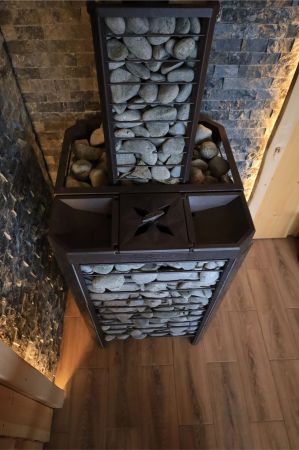 фото Чугунная банная печь Эйфория 45