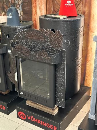 фото Печь для бани Макси в кожухе Дуб