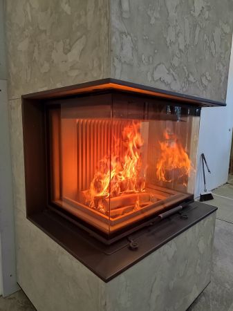 фото Камин Astov П3С 7057 Aplit Арт-бетон