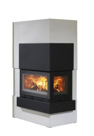 фото Камин ABX с облицовкой Norfolk угловой  с теплообменником