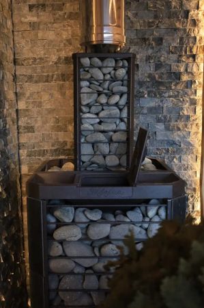 фото Чугунная банная печь Эйфория 45