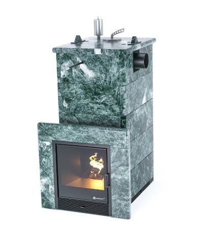 фото Печь для бани Easysteam Сочи в полноценном кожухе с закрытым верхом с боковым подключением