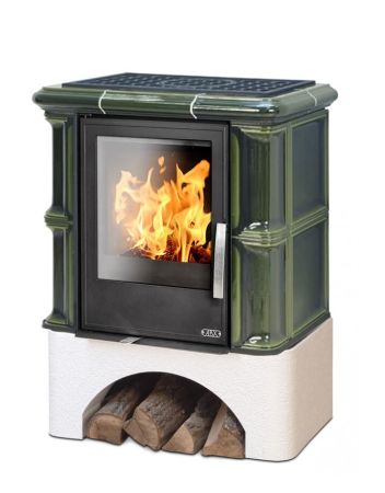 фото Печь ABX BAVARIA KI с т/о кафельный цоколь