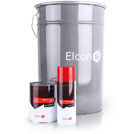 фото Термостойкая эмаль Elcon черная