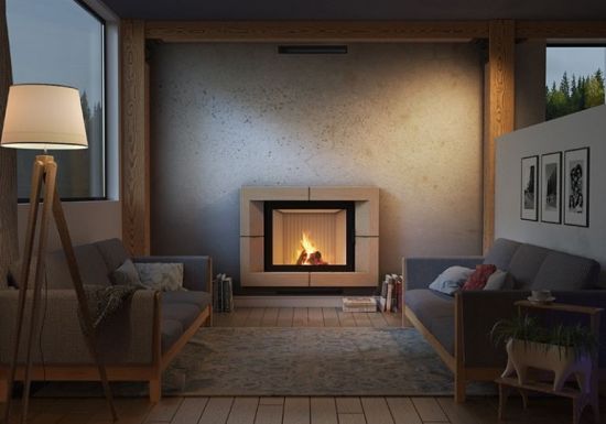 фото Стальная каминная топка MBA G гильотина Kratki