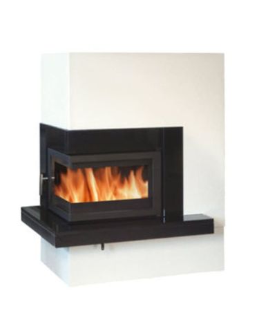 фото Камин ABX с облицовкой Pateo угловой