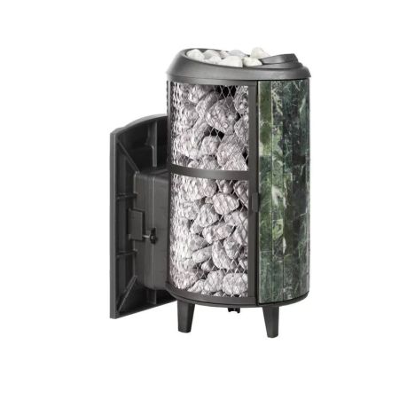 фото Печь для бани PRO Metall Атмосфера L комбинированной облицовкой Змеевик