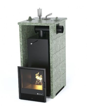 фото Печь для бани Easysteam Сочи в трехстороннем кожухе с закрытым верхом с боковым подключением