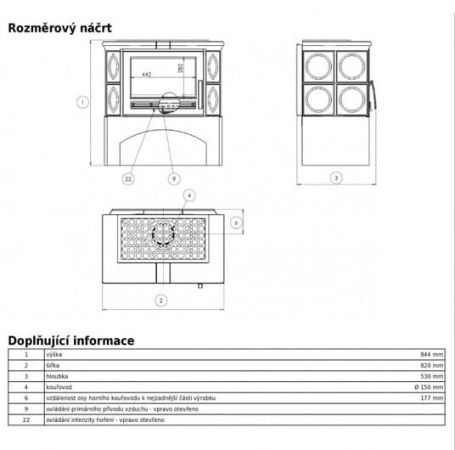 фото Печь-камин ABX PANONIE