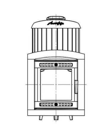 фото Банная печь Атмосфера XL (Про) в ламелях Змеевик наборный