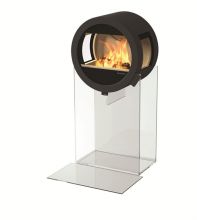  фото Дизайнерский камин Nordpeis Me Glass с боковыми стеклами