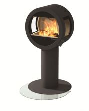  фото Островной камин Nordpeis Me Pedestal с боковыми стеклами