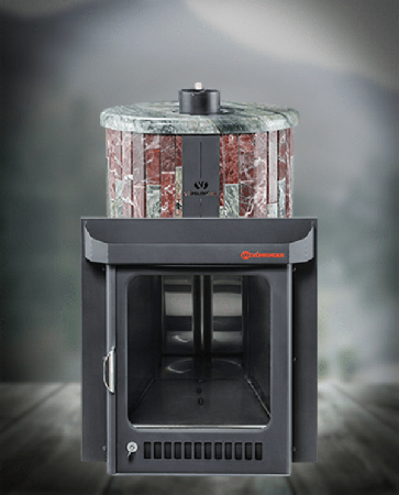 фото Паровая печь для бани Ферингер Оптима ПФ (Жадеит + Россо Леванте)