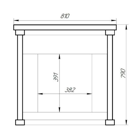 фото Портал мини из натурального камня к печи Атмосфера М