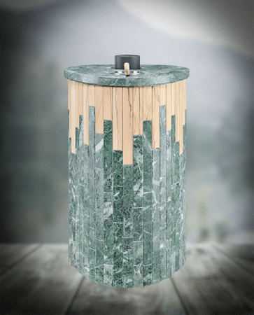 фото Паровая печь для бани Ферингер Оптима ПФ (Змеевик + Окаменевшее дерево)