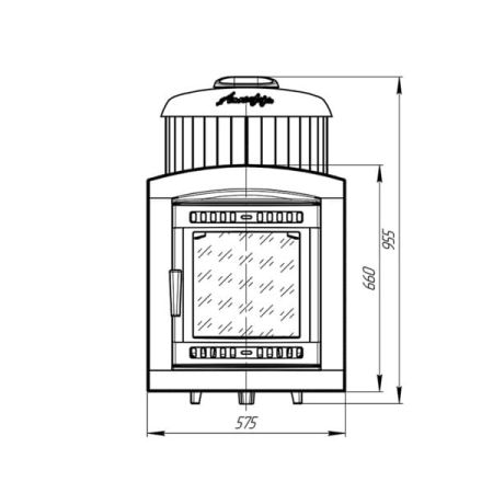 фото Печь для бани Атмосфера L в ламелях Змеевик наборный