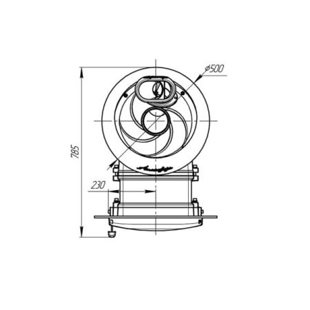 фото Печь для бани Атмосфера L в ламелях Окаменевшее дерево наборный