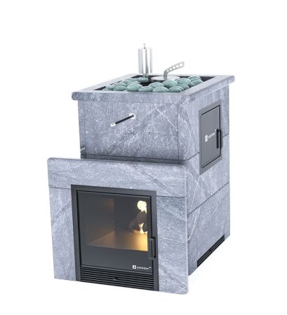 фото Печь для бани Easysteam Анапа М2 в полноценном кожухе