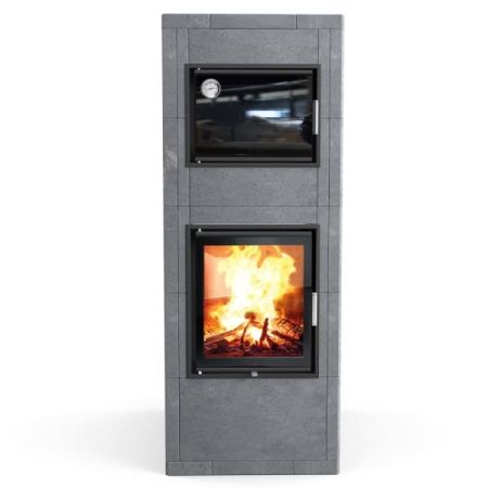 фото Отопительная дровяная печь с духовкой Heritage V