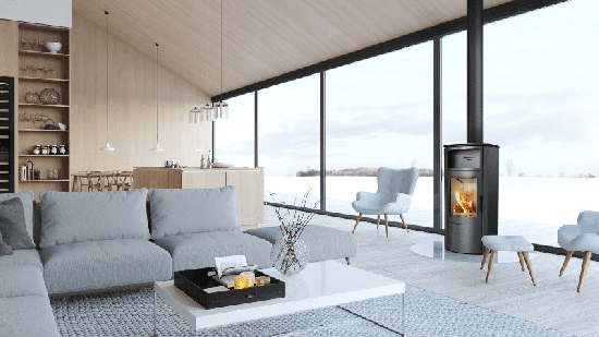 фото Вертикальная печь-камин KRATKI TITAN