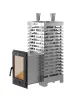 Печь для бани Астон 24 INOX (310М) Long со стеклом