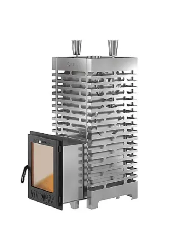 фото Печь для бани Астон 38 INOX (320М) Long со стеклом