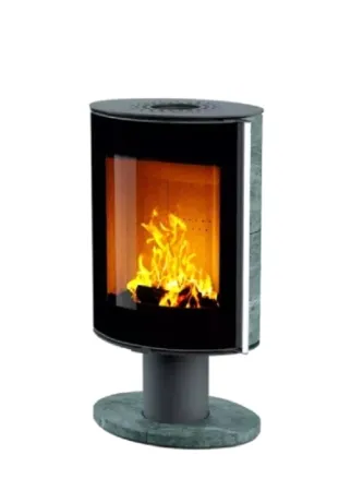 фото Печь-камин Астов Овал в талькомагнезите (опция Плюс)