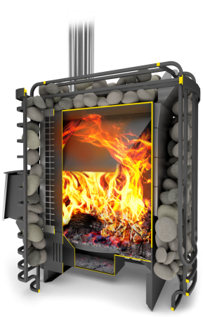 фото Печь каменка для бани Сибирский Утёс Панорама профи