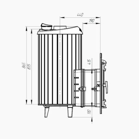 фото Печь банная Атмосфера XL ламели Пироксенит
