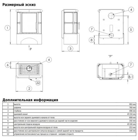 фото Печь-камин ABX BAVARIA EXclusive Orion