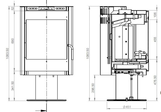 фото Печь-камин Радмила 500 D