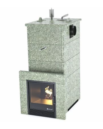 фото Печь для бани Easysteam Геленджик в полноценном кожухе с закрытым верхом с боковым подключением
