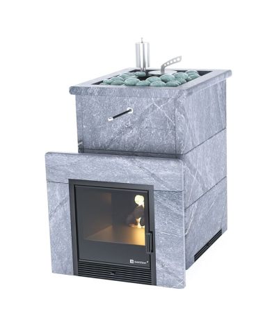 фото Печь для бани Easysteam Анапа в полноценном кожухе 