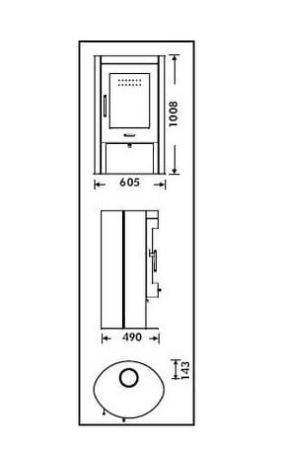 фото Дровяная печь Panadero Oval 