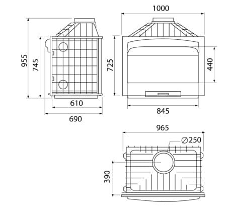 фото Камин-гриль HERGOM H-04/100 Asador