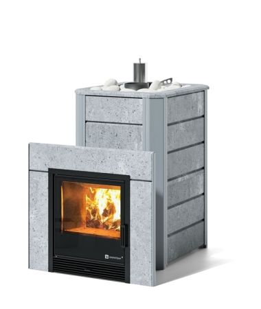 фото Банная печь Easysteam Ялта 25/2024 в облицовке из камня