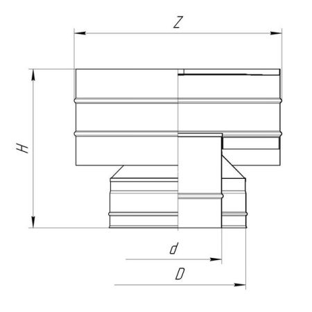 фото Дефлектор Дымок D200/280мм, 439/439