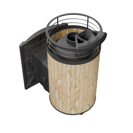 фото Печь для бани Атмоcфера L ламель с сеткой