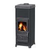 Печь-камин с плитой Plamen Dora 10 N черная