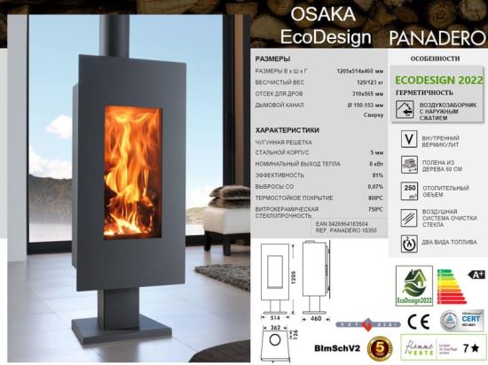фото Дровяная печь Panadero Osaka