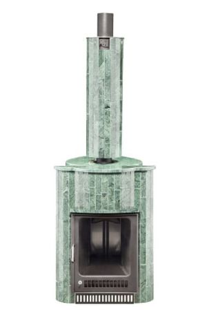 фото Банная печь Оптима в облицовке Верде Гватемала наборный