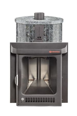 фото Печь для бани Малютка облицовка Пироксенит наборный 