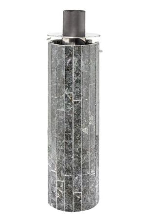 фото Дымоход конвектор в облицовке Пироксенит наборный