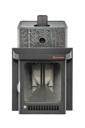 фото Печь для бани Квадра в кожухе Лайн