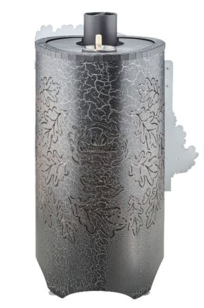 фото Печь для бани Малютка в кожухе Дуб