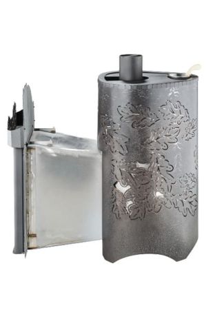 фото Печь для бани Макси в кожухе Дуб