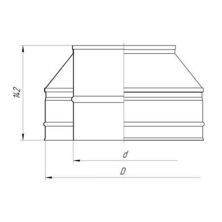 фото Конус Дымок LUX D115/200мм, 321/439