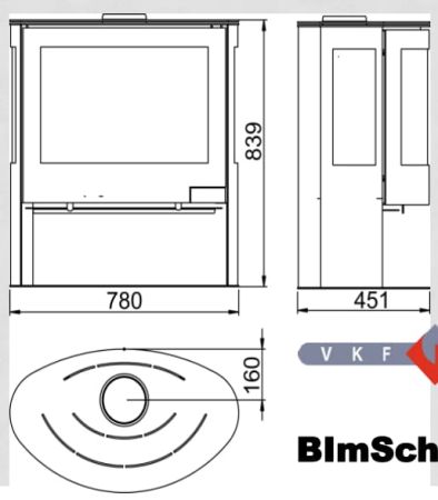 фото Печь-камин Panadero IRIS